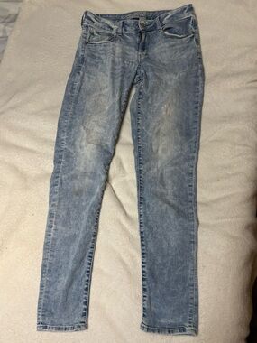 American Eagle Outfitters Light Blue Super Stretch Skinny Jeans